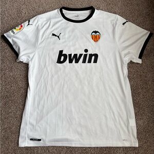 Puma Valencia CF White and Black Soccer Jersey